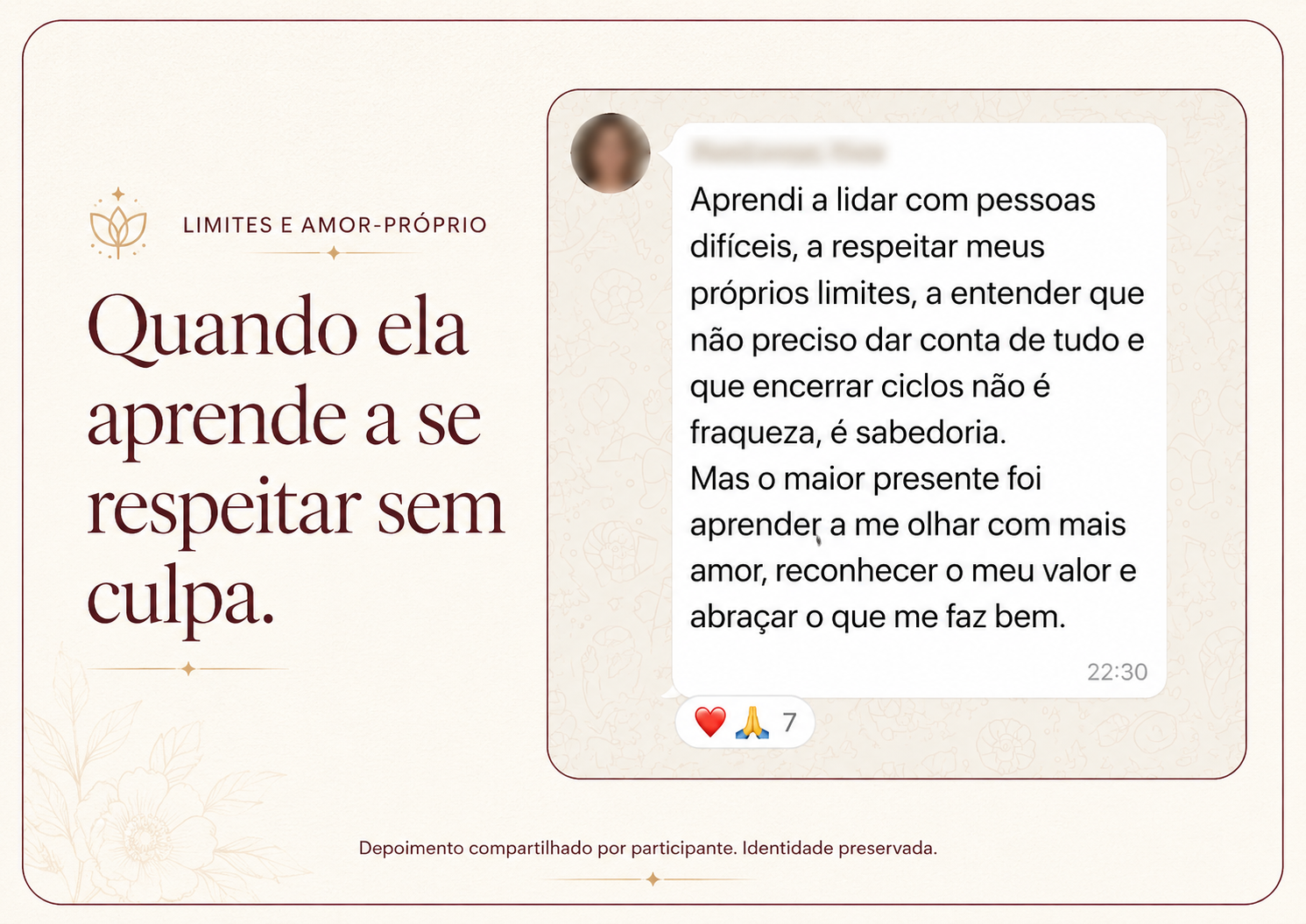 Depoimento de aluna da Operação Virada