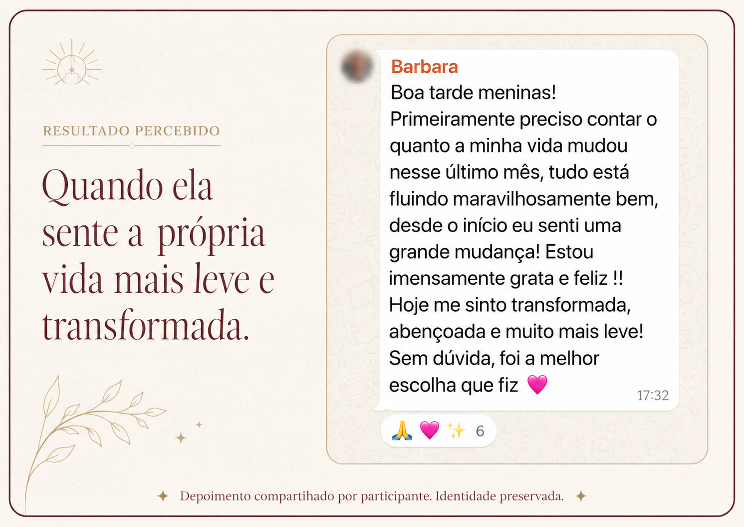Depoimento de aluna da Operação Virada